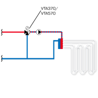 Термостатический клапан ESBE VTA372 30-70°C G1 20-3,4  | Центр водоснабжения