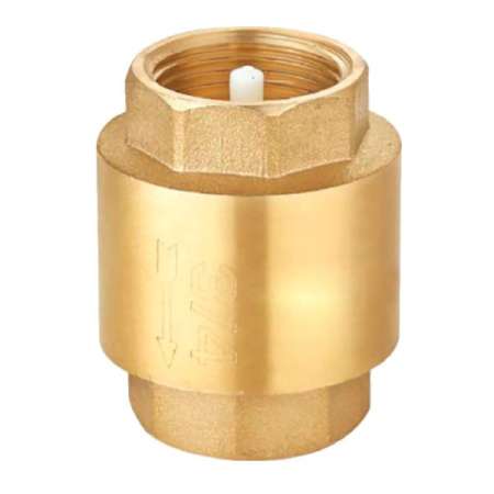 CA1103-0050 Клапан обратный осевой муфтовый корпус латунь, упл. нитрил, BSP | Центр водоснабжения