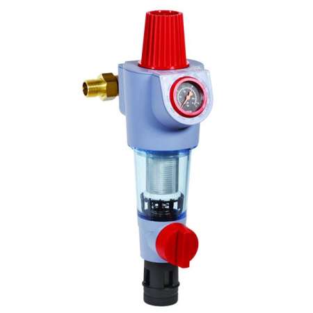 FK74CS-11/4AA Фильтр сетчатый самопромывной комбинированный с клапаном понижения давления | Центр водоснабжения