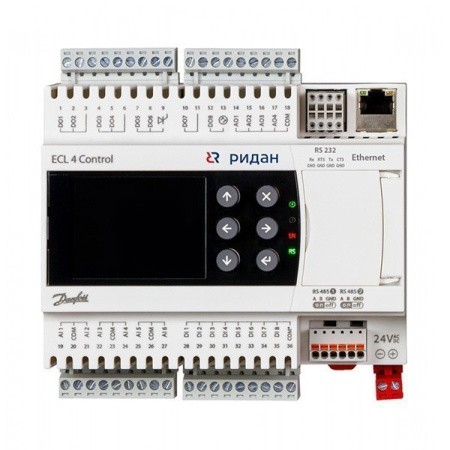 Контроллер Ридан ECL4 Control 368R с платой Ethernet, 24 В пост. ток | Центр водоснабжения