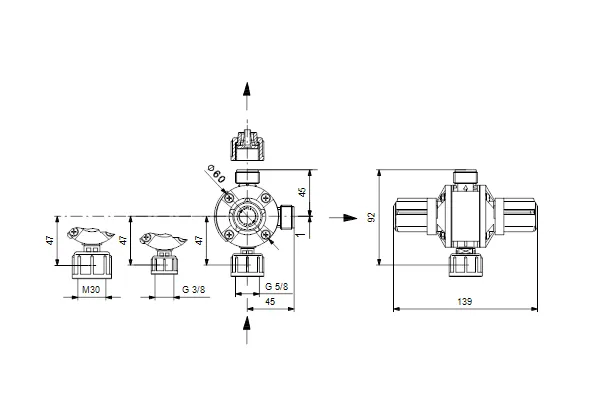 Многофункциональный клапан MFV-G5/8-10 PV/T U2  | Центр водоснабжения