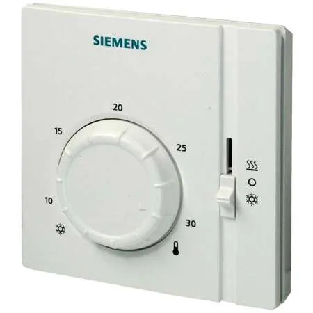 Термостат электромеханический комнатный с переключателем нагрев/выкл/охлаждение, 1 выход Siemens RAA41 | Центр водоснабжения